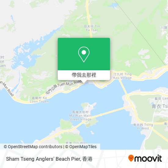Sham Tseng Anglers' Beach Pier地圖