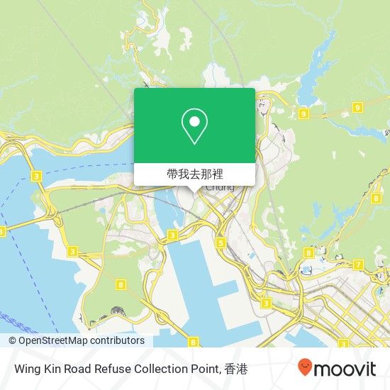 Wing Kin Road Refuse Collection Point地圖