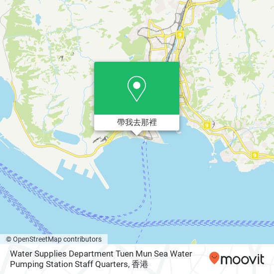 Water Supplies Department Tuen Mun Sea Water Pumping Station Staff Quarters地圖