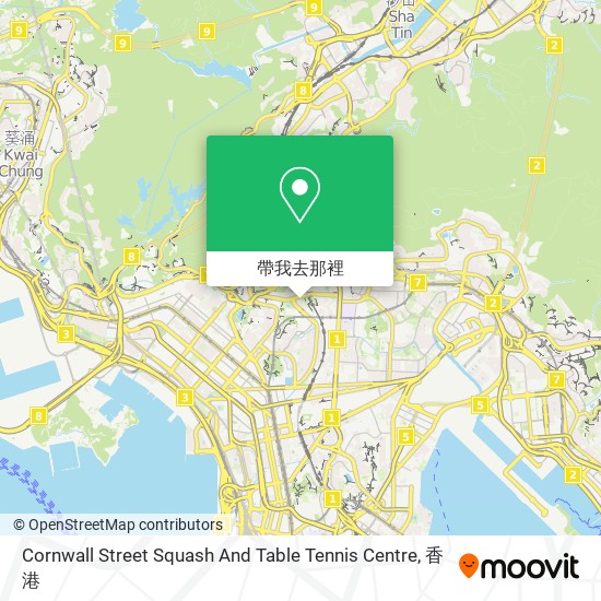 Cornwall Street Squash And Table Tennis Centre地圖