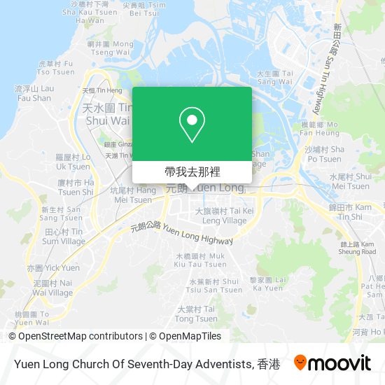 Yuen Long Church Of Seventh-Day Adventists地圖