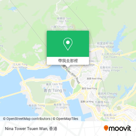 Nina Tower  Tsuen Wan地圖