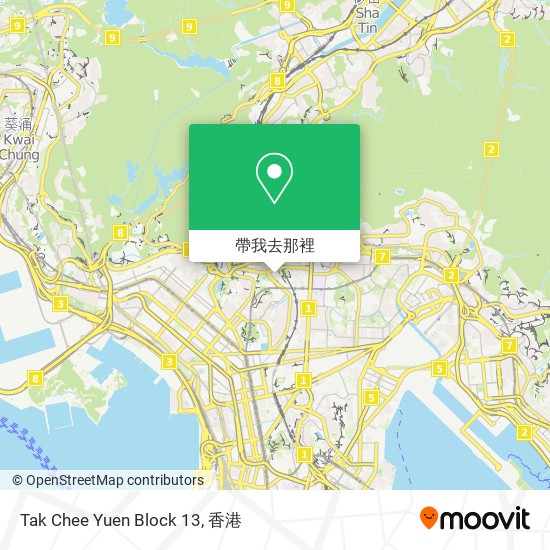 Tak Chee Yuen Block 13地圖