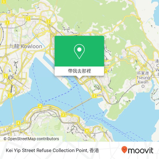 Kei Yip Street Refuse Collection Point地圖