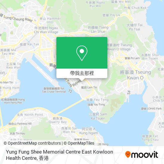 Yung Fung Shee Memorial Centre East Kowloon Health Centre地圖