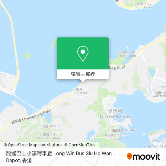 龍運巴士小濠灣車廠 Long Win Bus Siu Ho Wan Depot地圖