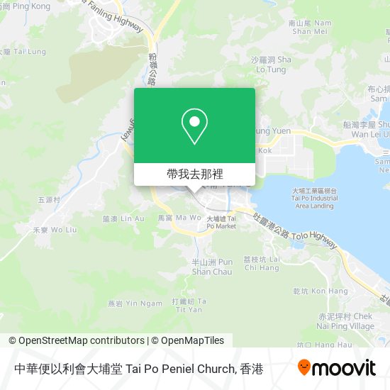 中華便以利會大埔堂 Tai Po Peniel Church地圖