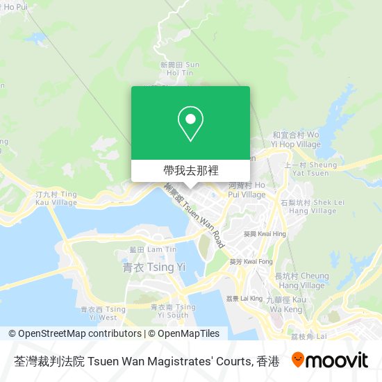 荃灣裁判法院 Tsuen Wan Magistrates' Courts地圖