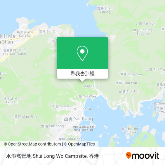 水浪窩營地 Shui Long Wo Campsite地圖
