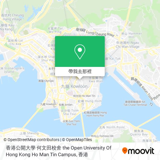 香港公開大學 何文田校舍 the Open University Of Hong Kong Ho Man Tin Campus地圖