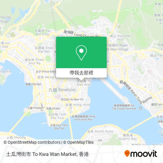 土瓜灣街市 To Kwa Wan Market地圖