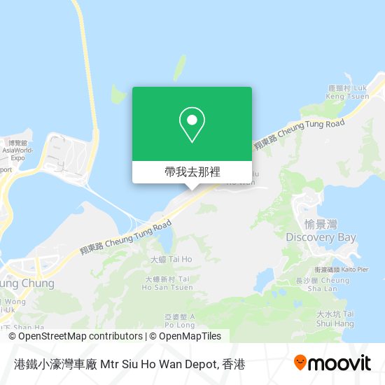 港鐵小濠灣車廠 Mtr Siu Ho Wan Depot地圖