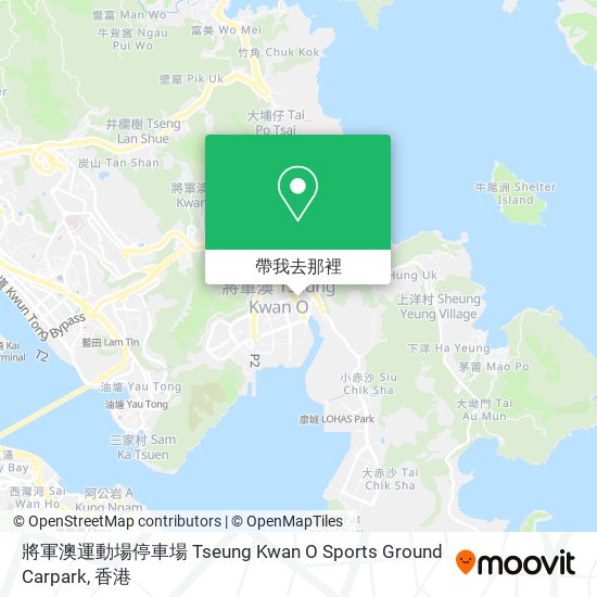 將軍澳運動場停車場 Tseung Kwan O Sports Ground Carpark地圖