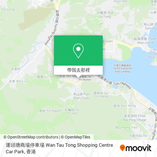 運頭塘商場停車場 Wan Tau Tong Shopping Centre Car Park地圖