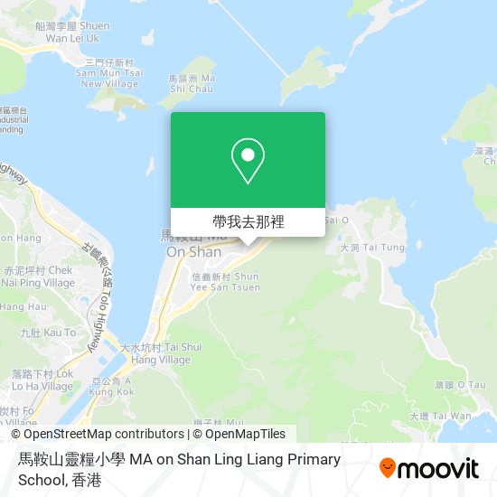 馬鞍山靈糧小學 MA on Shan Ling Liang Primary School地圖