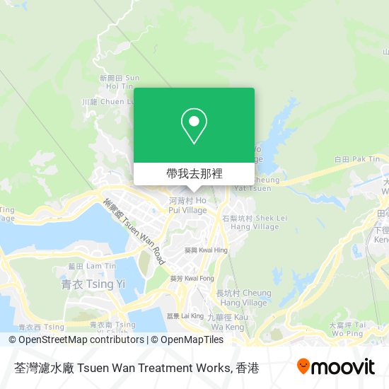 荃灣濾水廠 Tsuen Wan Treatment Works地圖