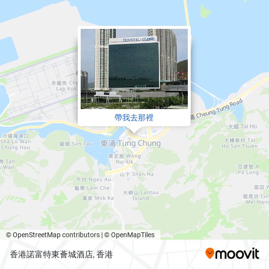 香港諾富特東薈城酒店地圖