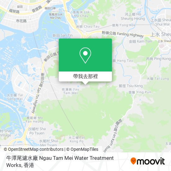 牛潭尾濾水廠 Ngau Tam Mei Water Treatment Works地圖