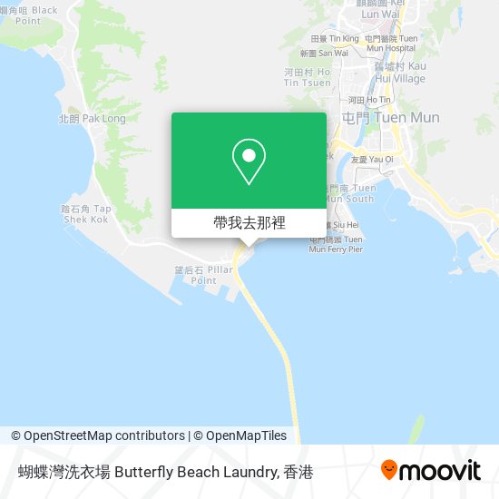 蝴蝶灣洗衣場 Butterfly Beach Laundry地圖