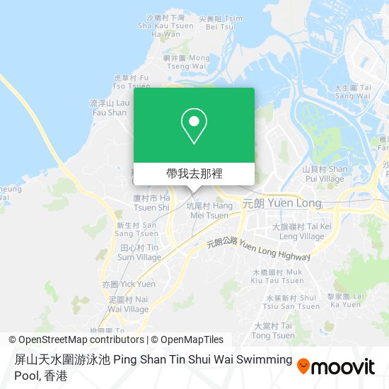 屏山天水圍游泳池 Ping Shan Tin Shui Wai Swimming Pool地圖