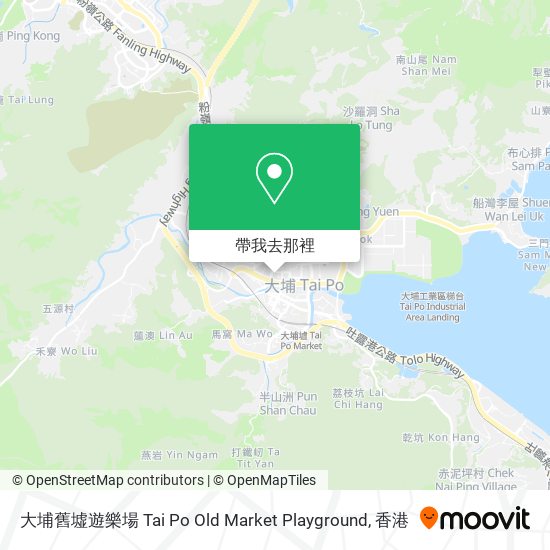 大埔舊墟遊樂場 Tai Po Old Market Playground地圖