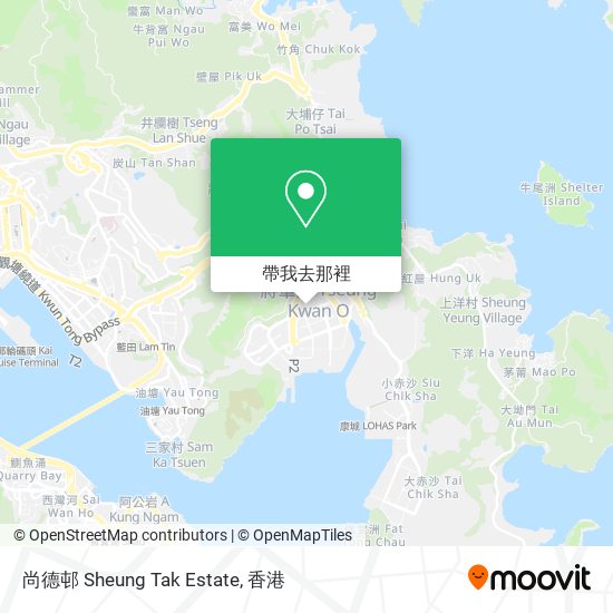 尚德邨 Sheung Tak Estate地圖