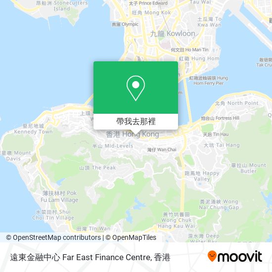 遠東金融中心 Far East Finance Centre地圖