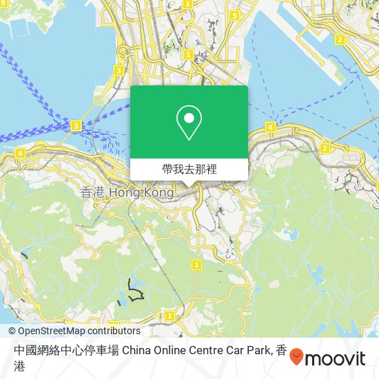 中國網絡中心停車場 China Online Centre Car Park地圖