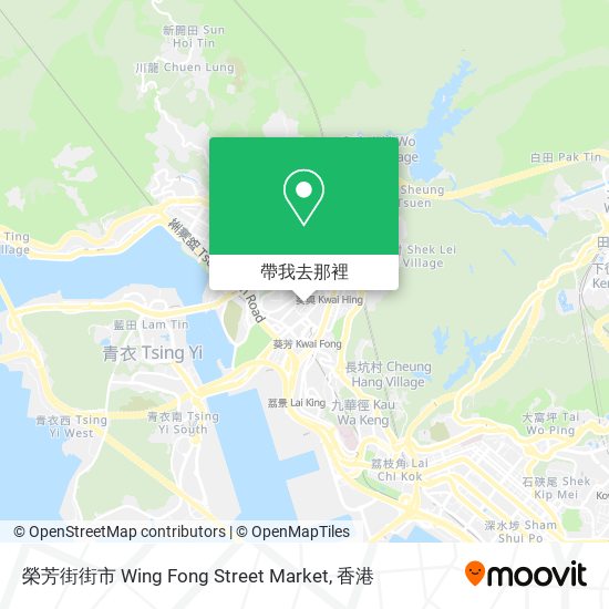 榮芳街街市 Wing Fong Street Market地圖