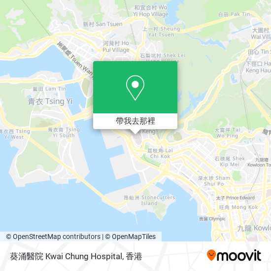葵涌醫院 Kwai Chung Hospital地圖