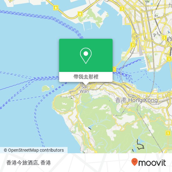 香港今旅酒店地圖