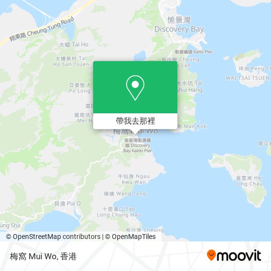 梅窩 Mui Wo地圖