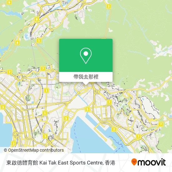 東啟德體育館 Kai Tak East Sports Centre地圖