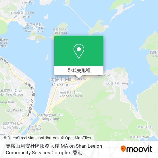 馬鞍山利安社區服務大樓 MA on Shan Lee on Community Services Complex地圖