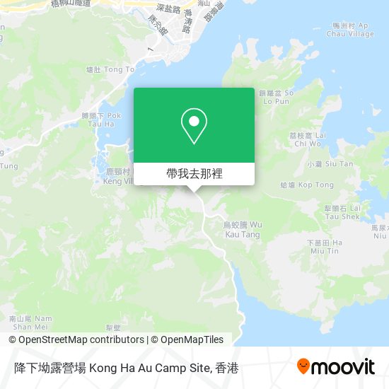 降下坳露營場 Kong Ha Au Camp Site地圖
