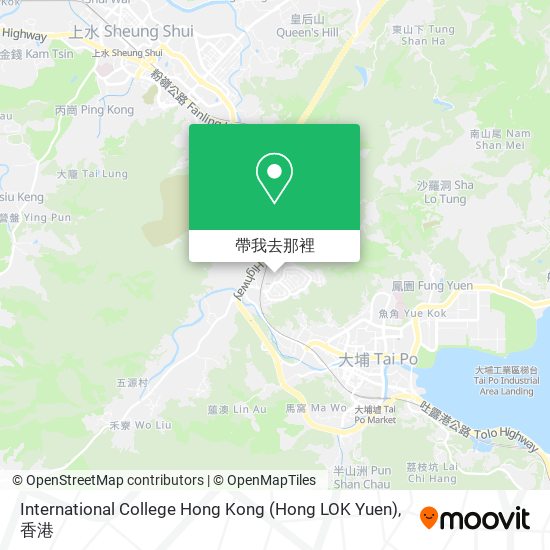 International College Hong Kong (Hong LOK Yuen)地圖