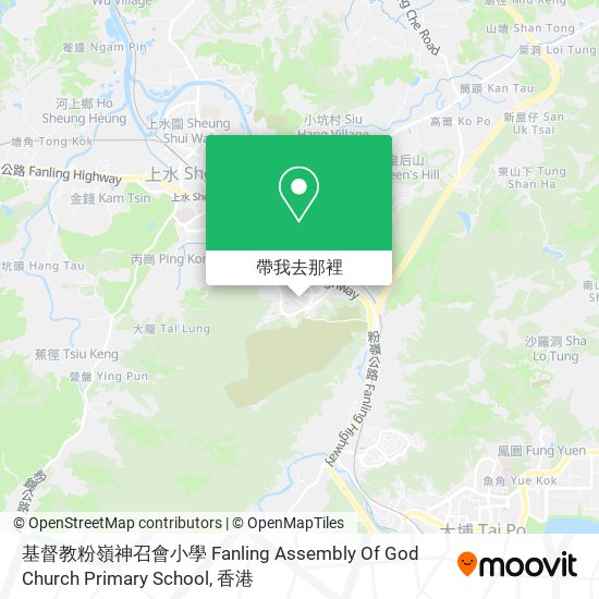 基督教粉嶺神召會小學 Fanling Assembly Of God Church Primary School地圖