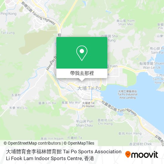 大埔體育會李福林體育館 Tai Po Sports Association Li Fook Lam Indoor Sports Centre地圖
