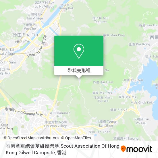 香港童軍總會基維爾營地 Scout Association Of Hong Kong Gilwell Campsite地圖