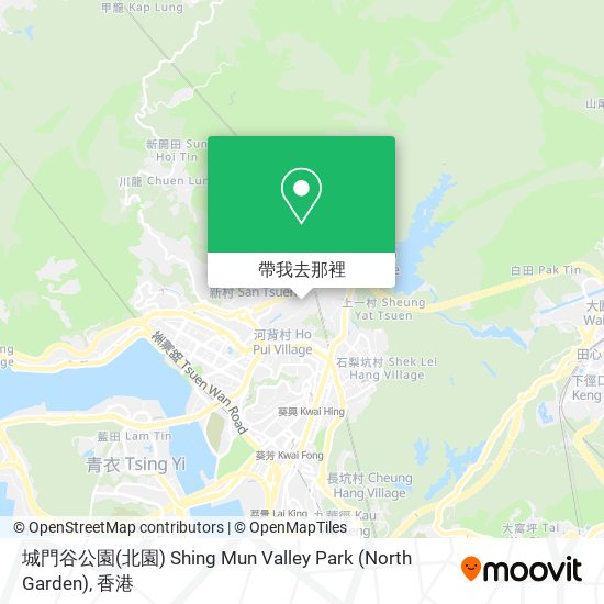 城門谷公園(北園) Shing Mun Valley Park (North Garden)地圖