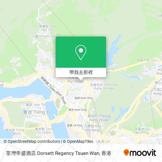 荃灣帝盛酒店 Dorsett Regency Tsuen Wan地圖