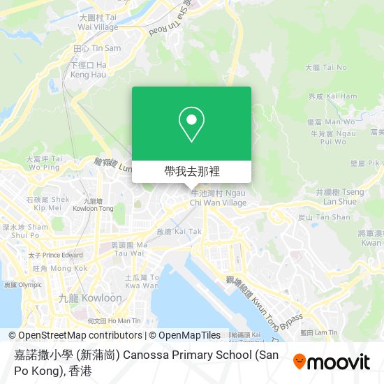 嘉諾撒小學 (新蒲崗) Canossa Primary School (San Po Kong)地圖