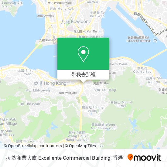 拔萃商業大廈 Excellente Commercial Building地圖