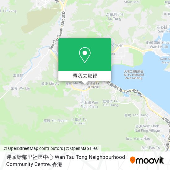 運頭塘鄰里社區中心 Wan Tau Tong Neighbourhood Community Centre地圖