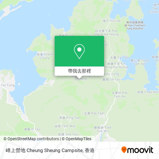 嶂上營地 Cheung Sheung Campsite地圖