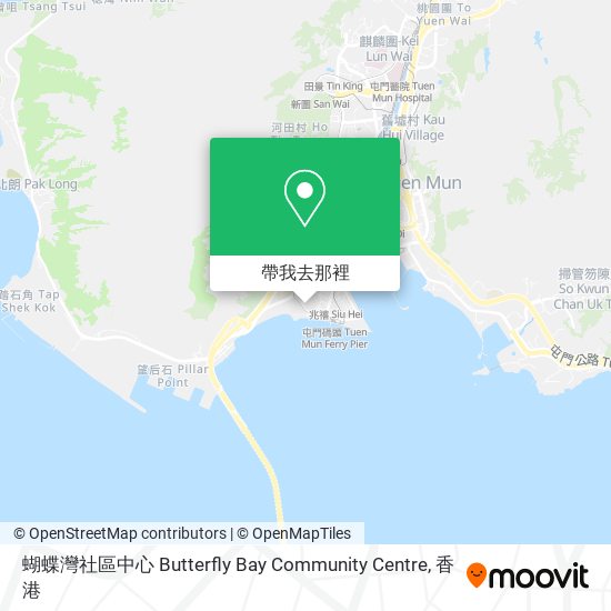 蝴蝶灣社區中心 Butterfly Bay Community Centre地圖