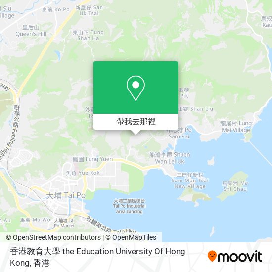 香港教育大學 the Education University Of Hong Kong地圖