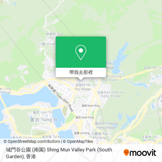 城門谷公園 (南園) Shing Mun Valley Park (South Garden)地圖