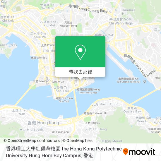 香港理工大學紅磡灣校園 the Hong Kong Polytechnic University Hung Hom Bay Campus地圖
