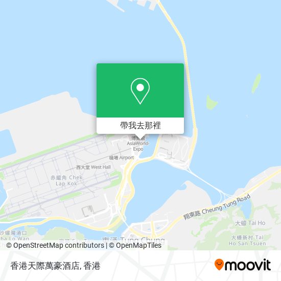 香港天際萬豪酒店地圖